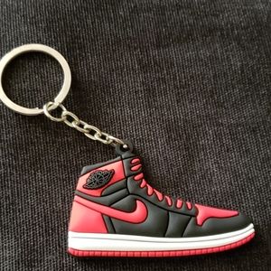 Air Jordan 1's Keychain (red/blk)
